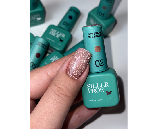 Зображення 3 Гель-лак для нігтів Siller Icy Spark 02, 8 мл, Об'єм (мл, г): 8, Колір: 02