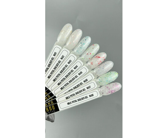Зображення 2 Гель з поталлю Milano Uv Builder Gel Milk Potal 01, 20 мл, Об'єм (мл, г): 20, Колір: 01