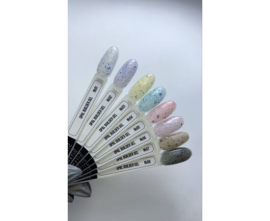 Изображение 2 Гель с опаловым эффектом Milano Uv Builder Gel Opal 02, 20 мл, Объем (мл, г): 20, Цвет: 02