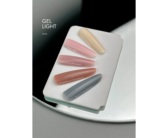 Изображение 2 Гель для ногтей DA'23 Gel Light Flowers Echinacea эхинацея, 15 мл, Объем (мл, г): 15, Цвет: Echinacea