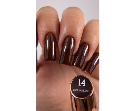 Зображення 2 Гель-лак без ТРО Steffani Color 014 темний шоколад, 5 мл, Об'єм (мл, г): 5, Колір: 014