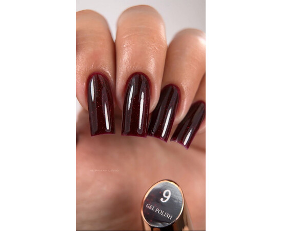 Изображение 2 Гель-лак без ТРО Steffani Color 009 рубиновый с микроблеском, 5 мл, Объем (мл, г): 5, Цвет: 009