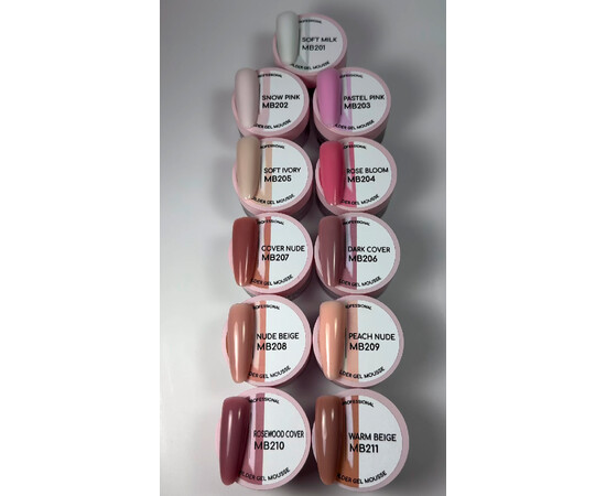 Зображення 2 Моделюючий гель Molekula Builder Gel Mousse MB204 Rose Bloom, 30 мл, Об'єм (мл, г): 30, Колір: 204