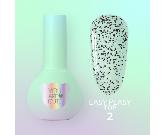 Изображение 2 Топ с декором без липкого слоя You Are Cute Easy Peasy №2, 5 мл, Объем (мл, г): 5, Цвет: 02