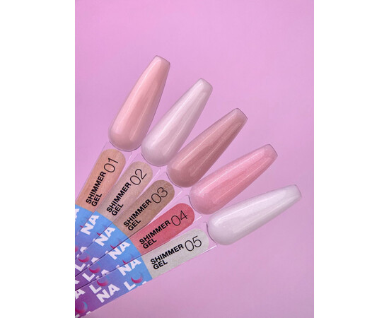 Изображение 3 Гель для наращивания LUNAMoon Shimmer Gel 01, 30 мл, Объем (мл, г): 30, Цвет: 01