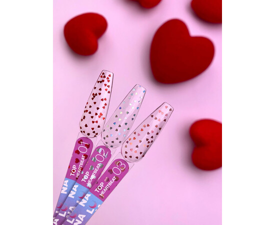 Изображение 3 Топ для гель-лака LUNAMoon Top Heartbeat 03, 13 мл, Объем (мл, г): 13, Цвет: 03
