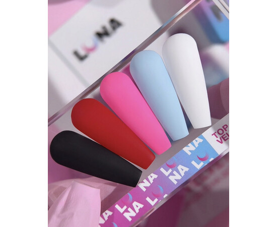 Зображення 2 Матовий топ без липкого шару LUNAMoon Top Velvet Max, 13 мл