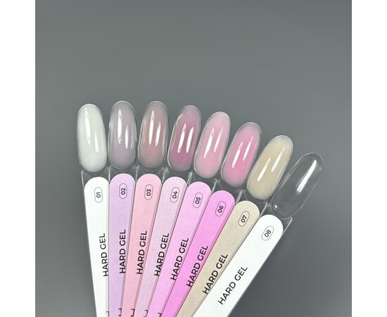 Зображення 2 Гель для нарощування Touch Hard Gel 08 прозорий, 15 мл, Об'єм (мл, г): 15, Колір: 08