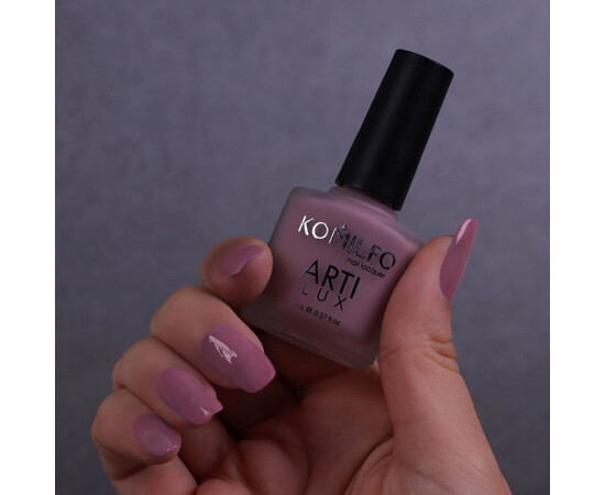 Зображення 2 Лак для нігтів Komilfo ArtiLux 012 мокко, емаль, 8 мл, Об'єм (мл, г): 8, Колір: 012
