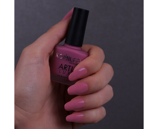 Изображение 2 Лак для ногтей Komilfo ArtiLux 015 сливовый с шимером, 8 мл, Объем (мл, г): 8, Цвет: 015