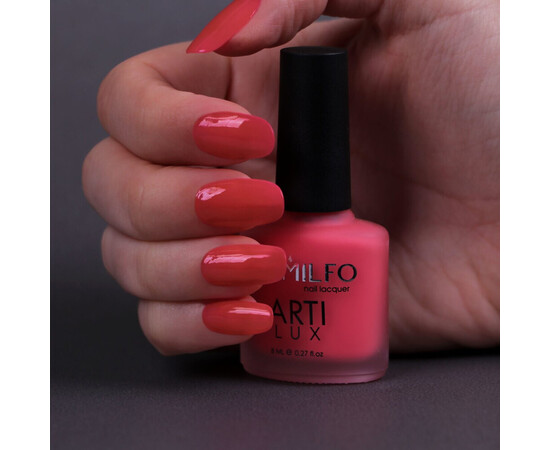 Зображення 2 Лак для нігтів Komilfo ArtiLux 017 лососевий, емаль, 8 мл, Об'єм (мл, г): 8, Колір: 017