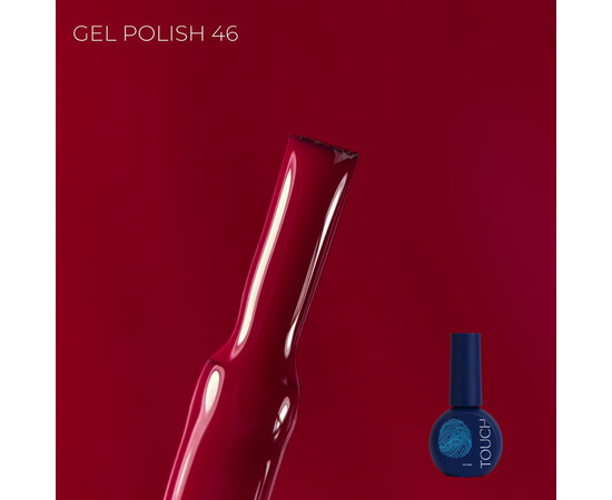 Зображення 2 Гель-лак Touch Basic collection 46 малиновый, 9 мл, Об'єм (мл, г): 9, Колір: 46