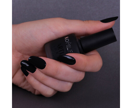 Зображення 2 Лак для нігтів Komilfo ArtiLux 029 чорний, емаль, 8 мл, Об'єм (мл, г): 8, Колір: 029