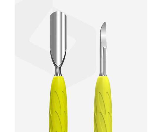 Зображення 4 Лопатка манікюрна з силіконовою ручкою Staleks Pro Gummy Uniq 10 Type 6 (пушер округлий широкий та піка)