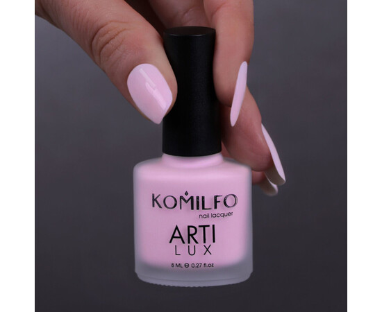 Изображение 2 Лак для ногтей Komilfo ArtiLux 005 светло-розовый, эмаль, 8 мл, Объем (мл, г): 8, Цвет: 005