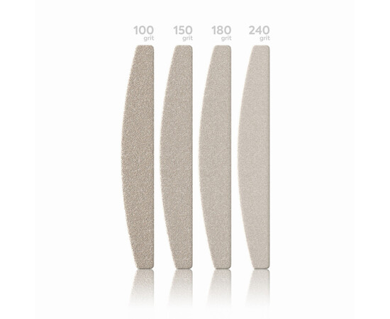 Зображення 3 Файли на м'якій основі Півмісяць Wonderfile 162х24мм 240 гріт, 50 шт