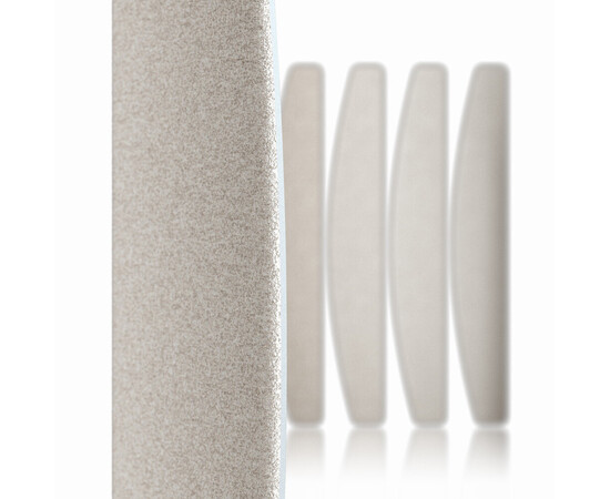 Зображення 4 Файли на м'якій основі Півмісяць Wonderfile 162х24мм 180 гріт, 50 шт