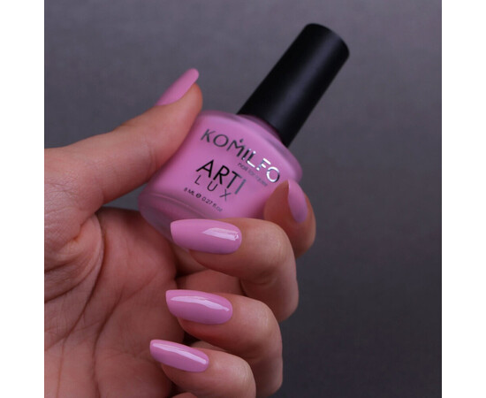 Изображение 2 Лак для ногтей Komilfo ArtiLux 006 розовато-лиловый, эмаль, 8 мл, Объем (мл, г): 8, Цвет: 006