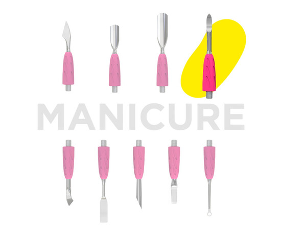 Изображение 6 Пушер для маникюра пика Staleks Pro Combo Uniq 19 сменная часть лопатки WPPQ-19