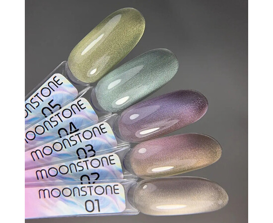 Зображення 2 Гель-лак котяче око Toki Toki Moonstone MS01 срібний, 5 мл, Об'єм (мл, г): 5, Колір: 01