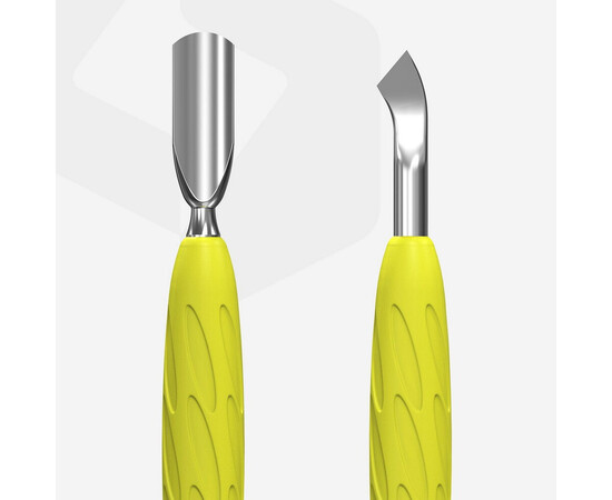 Изображение 3 Лопатка маникюрная с силиконовой ручкой Staleks Pro Gummy Uniq 10 Type 4.2 (пушер округлый узкий + лопасть отогнута)