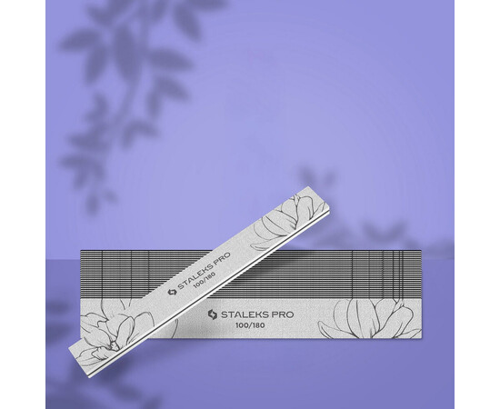 Зображення 2 Пилка пряма мінеральна Staleks Pro Expert 20 100/180 гріт, 25 шт
