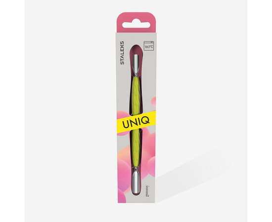 Изображение 4 Лопатка маникюрная с силиконовой ручкой Staleks Pro Gummy Uniq 10 Type 1 (пушер округлый широкий + пушер округлый узкий)