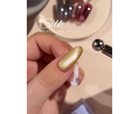 Зображення 4 Гель-лак котяче око DNKa Gel Polish Cat's Eye Silk 0030, 12 мл, Об'єм (мл, г): 12, Колір: 0030