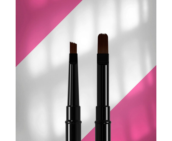 Зображення 2 Пензлик двосторонній Staleks Pro Expert NBE-06/10 для гелю 11 мм / для гелю 7 мм