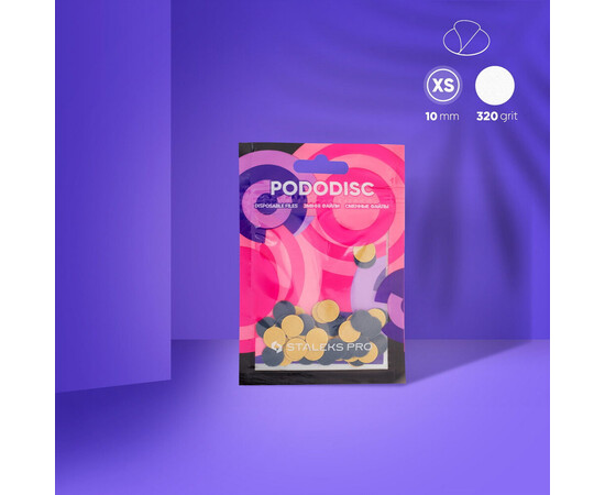 Изображение 3 Сменные файлы для педикюрного диска Staleks Pro Pododisc XS 10 мм / 320 грит, 50 шт