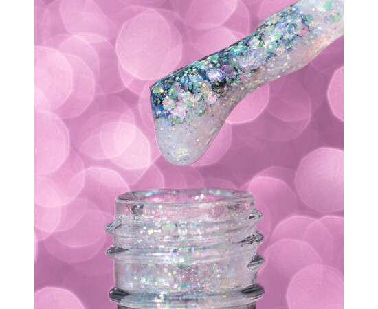 Зображення 2 База з блискітками Komilfo Flash Base 001, 15 мл, Об'єм (мл, г): 15, Колір: 001