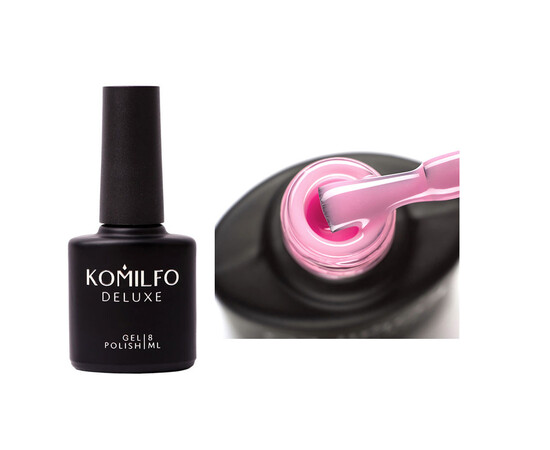 Зображення 3 База для гель-лаку Komilfo Color Base Delight, 8 мл, Об'єм (мл, г): 8, Колір: Delight