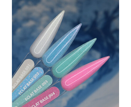 Зображення 2 База з блискітками Komilfo Eclat Base 001, 8 мл, Об'єм (мл, г): 8, Колір: 001