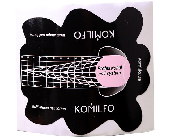 Зображення 2 Нижні форми мультифункциональні Komilfo Multi Shape Nail Forms 100 шт