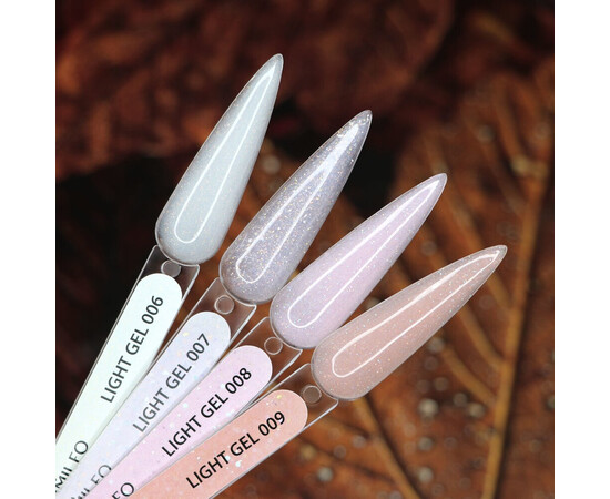 Изображение 4 Жидкий гель для наращивания с блестками Komilfo Light Gel 006, 15 мл, Объем (мл, г): 15, Цвет: 006