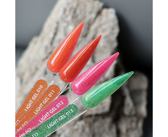 Изображение 5 Жидкий гель для наращивания с блестками Komilfo Light Gel 012, 15 мл, Объем (мл, г): 15, Цвет: 012