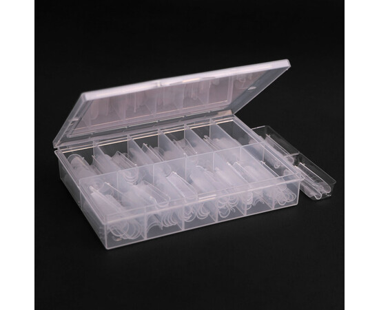 Зображення 5 Верхні форми Komilfo Top Nail Forms Long Arch арочні, довгі, 130 шт