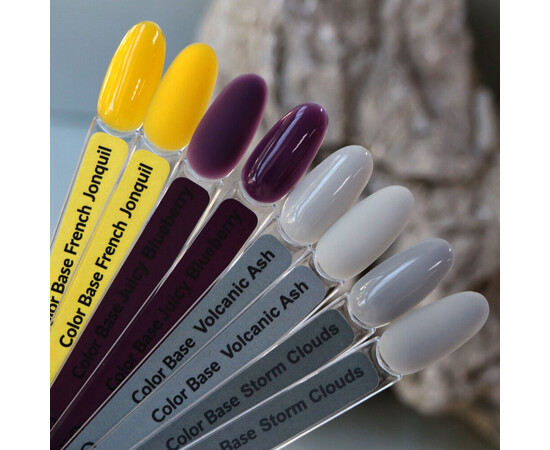 Зображення 2 База для гель-лаку Komilfo Color Base Juicy Blueberry, 8 мл, Об'єм (мл, г): 8, Колір: Juicy Blueberry