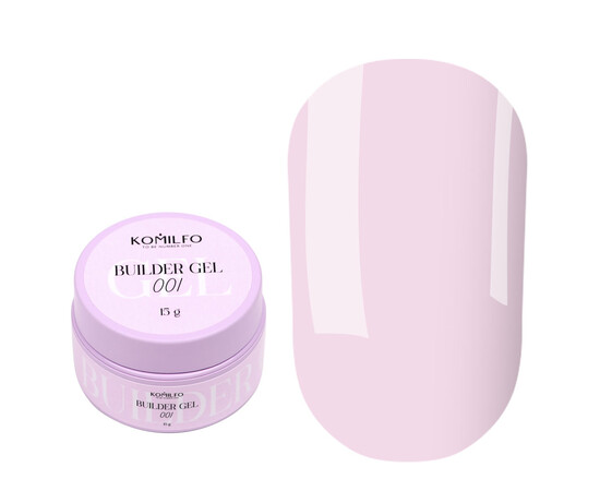 Изображение 2 Гель для наращивания Komilfo Builder Gel 001, 30 г, Объем (мл, г): 30, Цвет: 001