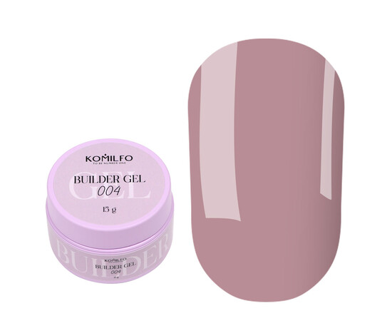 Изображение 2 Гель для наращивания Komilfo Builder Gel 004, 15 г, Объем (мл, г): 15, Цвет: 004