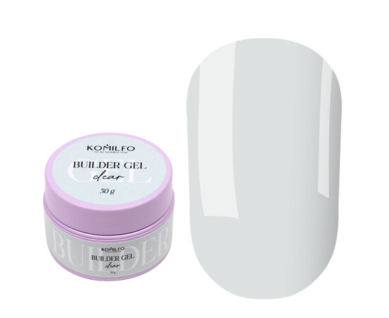Изображение 2 Гель для наращивания Komilfo Builder Gel Clear, 30 г, Объем (мл, г): 30, Цвет: clear