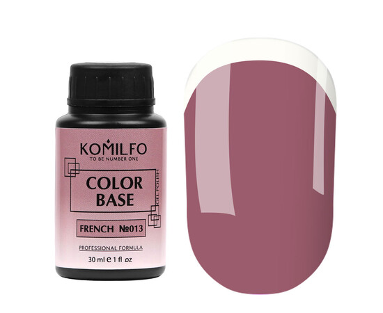 Зображення 2 База для гель-лаку Komilfo Color Base French 013, барило 30 мл, Об'єм (мл, г): 30, Колір: 013