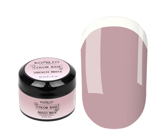 Зображення 2 База для гель-лаку Komilfo Color Base French 014, 30 мл, Об'єм (мл, г): 30, Колір: 014