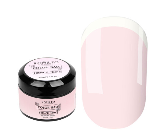 Зображення 2 База для гель-лаку Komilfo Color Base French 015, 30 мл, Об'єм (мл, г): 30, Колір: 015