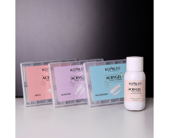 Изображение 6 Верхние формы Komilfo Acry Gel Top Nail Forms Multishape универсальные, 120 шт