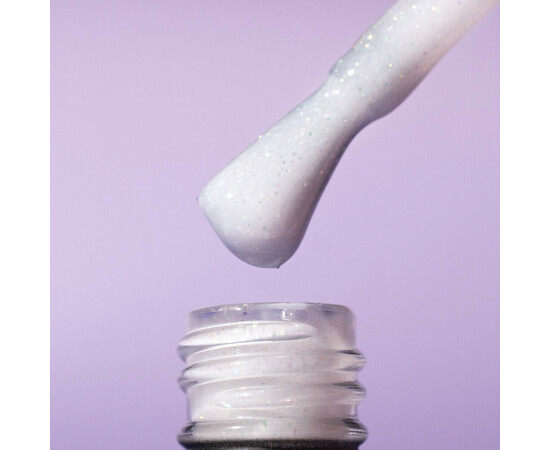 Зображення 2 База з блискітками Komilfo Glance Base 001, 8 мл, Об'єм (мл, г): 8, Колір: 001