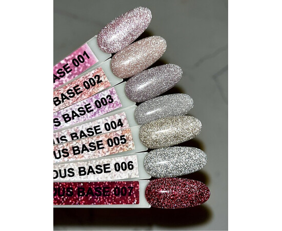 Зображення 4 База з блискітками Komilfo Luminous Base 002, 8 мл, Об'єм (мл, г): 8, Колір: 002