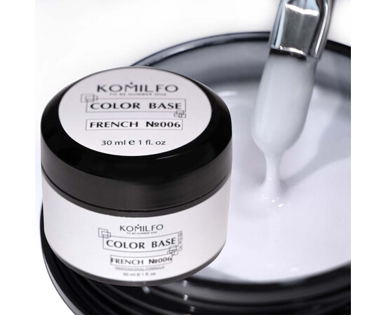 Зображення 2 База для гель-лаку Komilfo Color Base French 006, 30 мл, Об'єм (мл, г): 30, Колір: 006