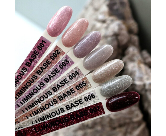 Зображення 3 База з блискітками Komilfo Luminous Base 001, 8 мл, Об'єм (мл, г): 8, Колір: 001