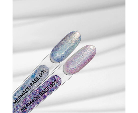 Зображення 2 База з блискітками Komilfo Mermade Base 001, 10 мл, Об'єм (мл, г): 10, Колір: 001
